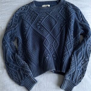 Cozy Blue Knit Sweater